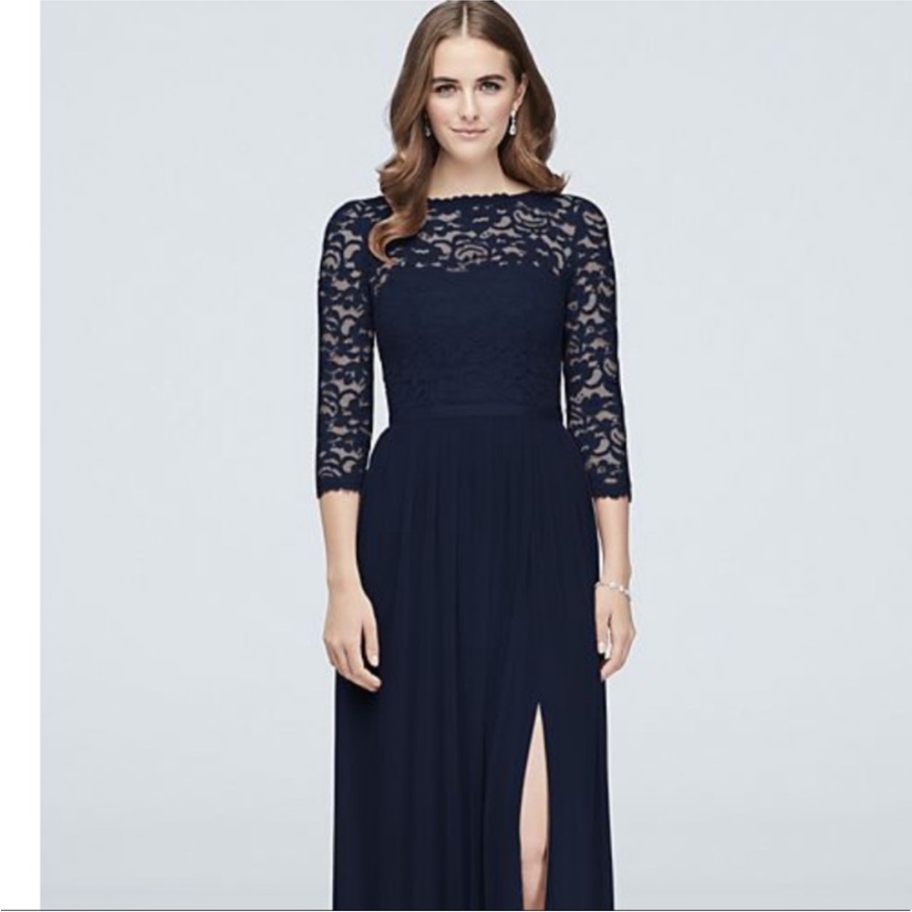 Lade Sleeved Bridesmaids Dress NWT
